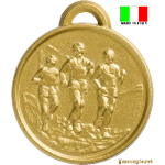 Medaglia di Atletica Leggera e Podismo con retro personalizzabile, realizzata in Zama di alta qualità, Made in Italy, ideale per gare, eventi sportivi e premi speciali