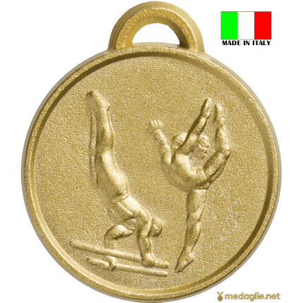 Premiazione ginnastica con medaglia coniata personalizzabile