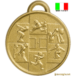 Medaglia coniata giochi olimpici made in italy