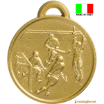 Medaglia coniata hockey su ghiaccio Made in Italy diametro 50 mm