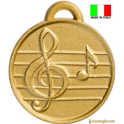 Medaglie musica chiave di sol personalizzabili Made in Italy