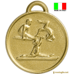 Medaglia ginnastica con retro personalizzabile non inciso