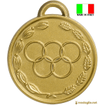 Medaglia sportiva con retro personalizzabile