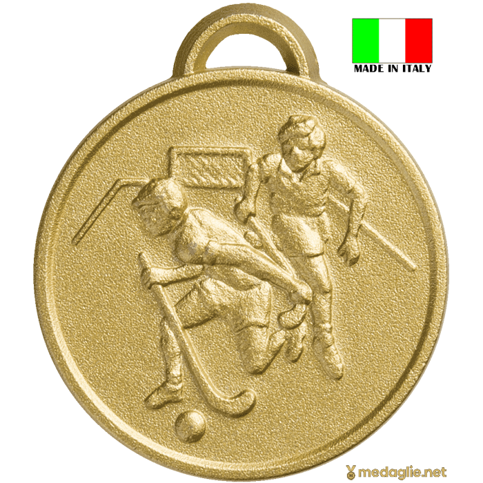 Medaglie personalizzabili con testo e immagine retro per hockey