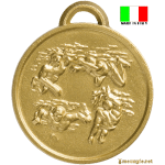 Medaglia nuoto retro personalizzabile