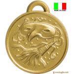 Medaglia maschera carnevale personalizzata Made in Italy