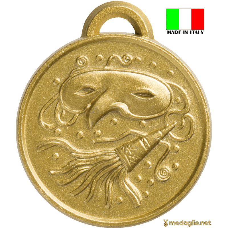 Medaglia maschera carnevale personalizzata Made in Italy