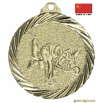 Medaglia arti marziali personalizzabile retro