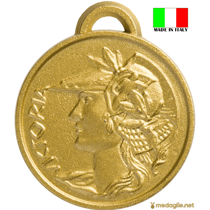 medaglia vittoria con retro personalizzabile