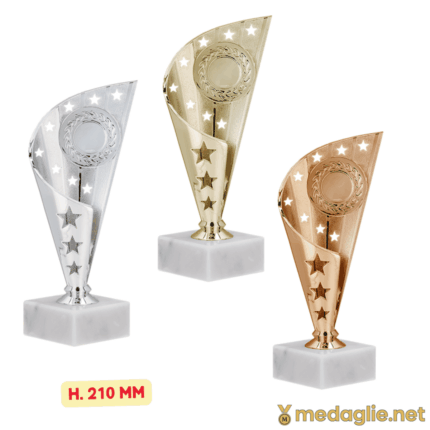 coppe premiazioni economiche oro argento bronzo 22cm personalizzate