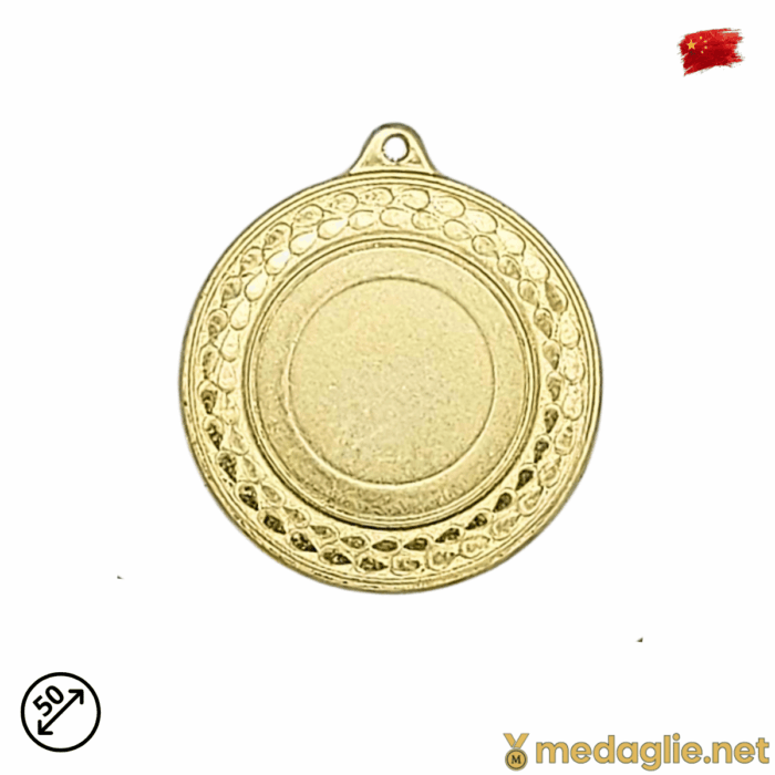 Medaglia Sportiva Personalizzabile Tonda Aurea Diametro 50 mm Oro Argento Bronzo - immagine 2